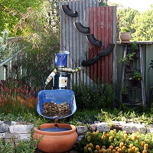 Recycled Materials Water Feature