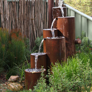 Recycled Materials DIY Water Feature