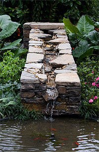 Stone Rill used as a Water Feature