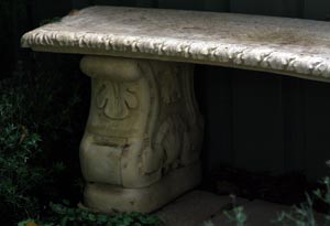 Stone Garden Bench